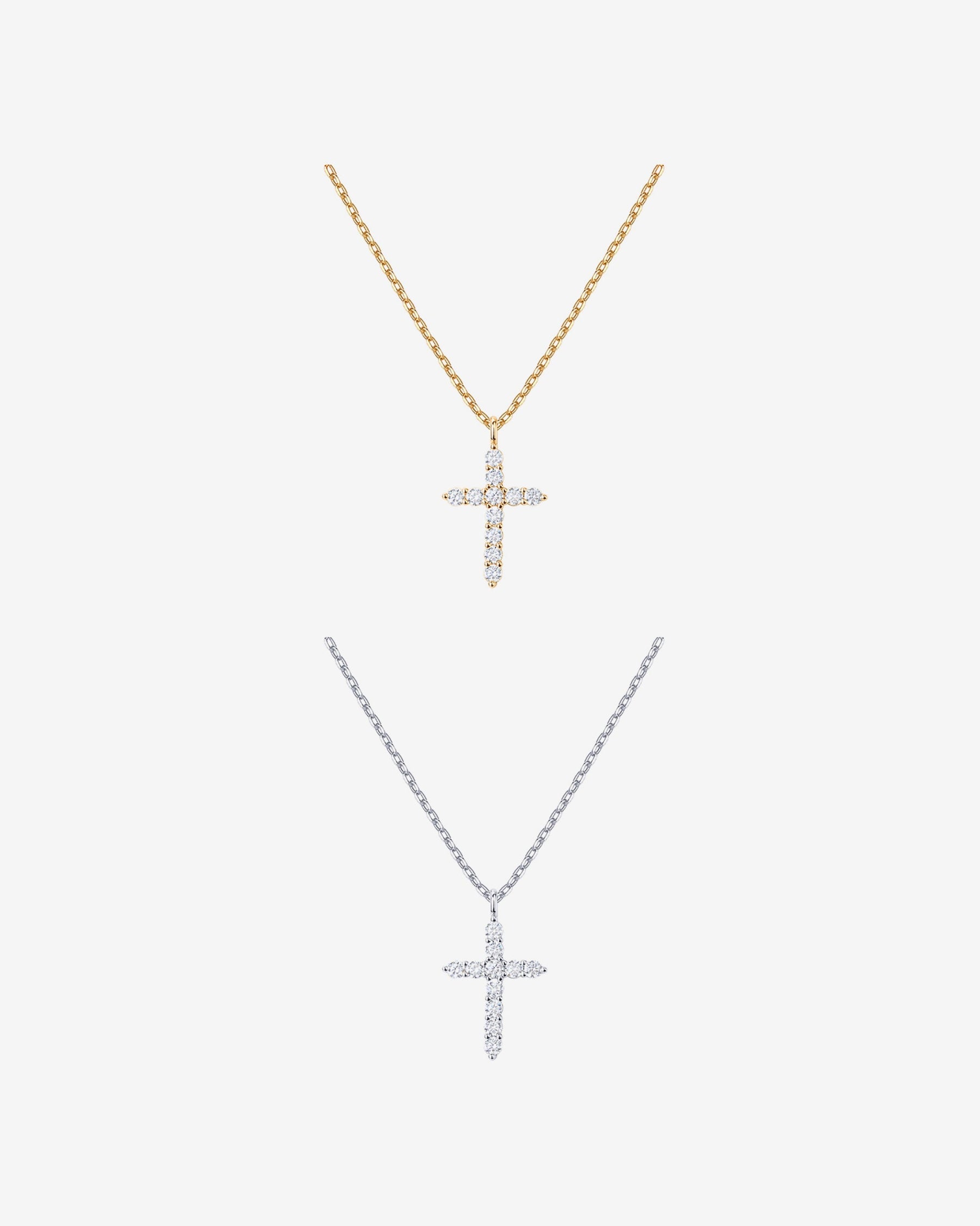 Cubic Zirconia Cross Pendant