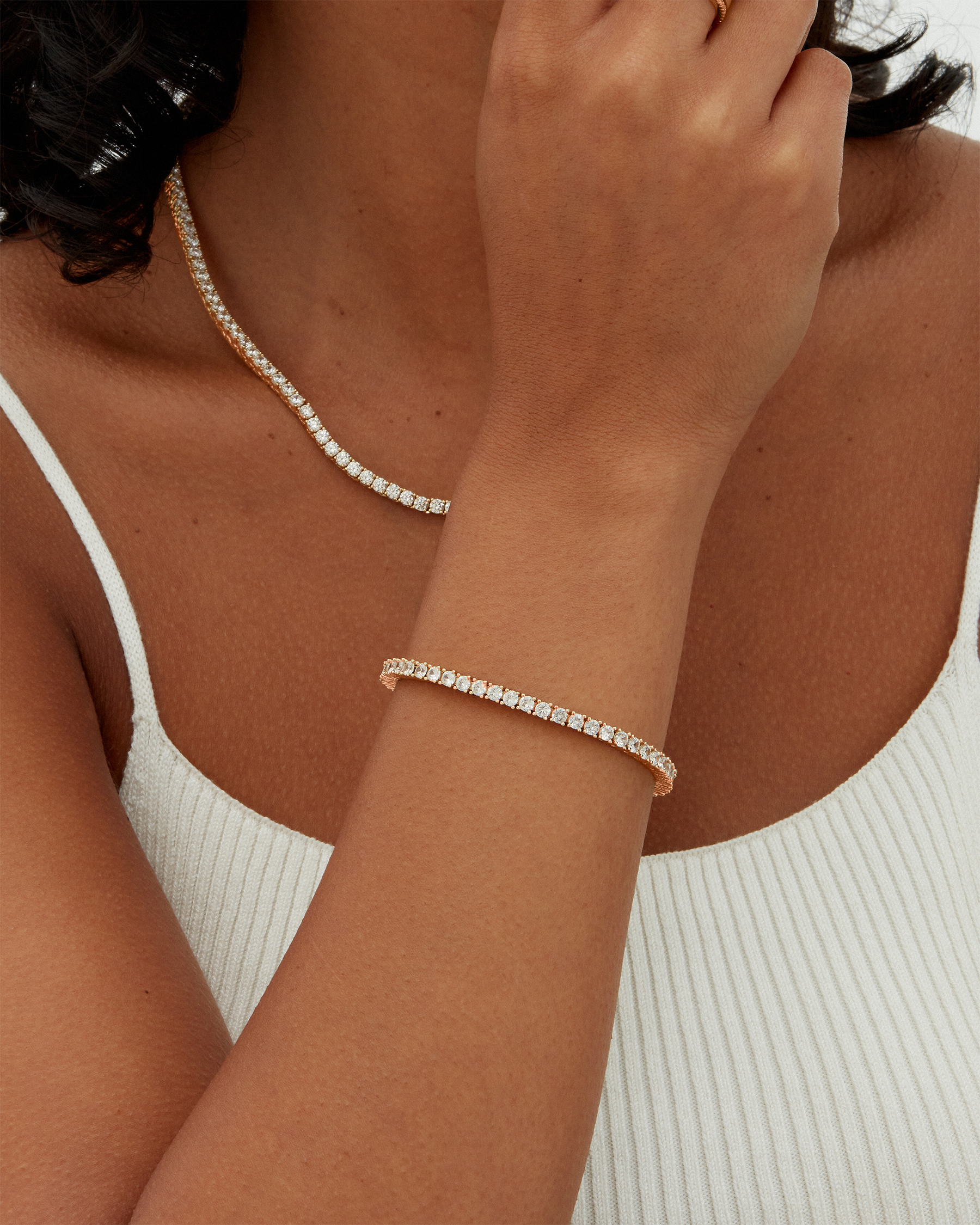 Classic 3mm Round Cut Cubic Zirconia Tennis Bracelet