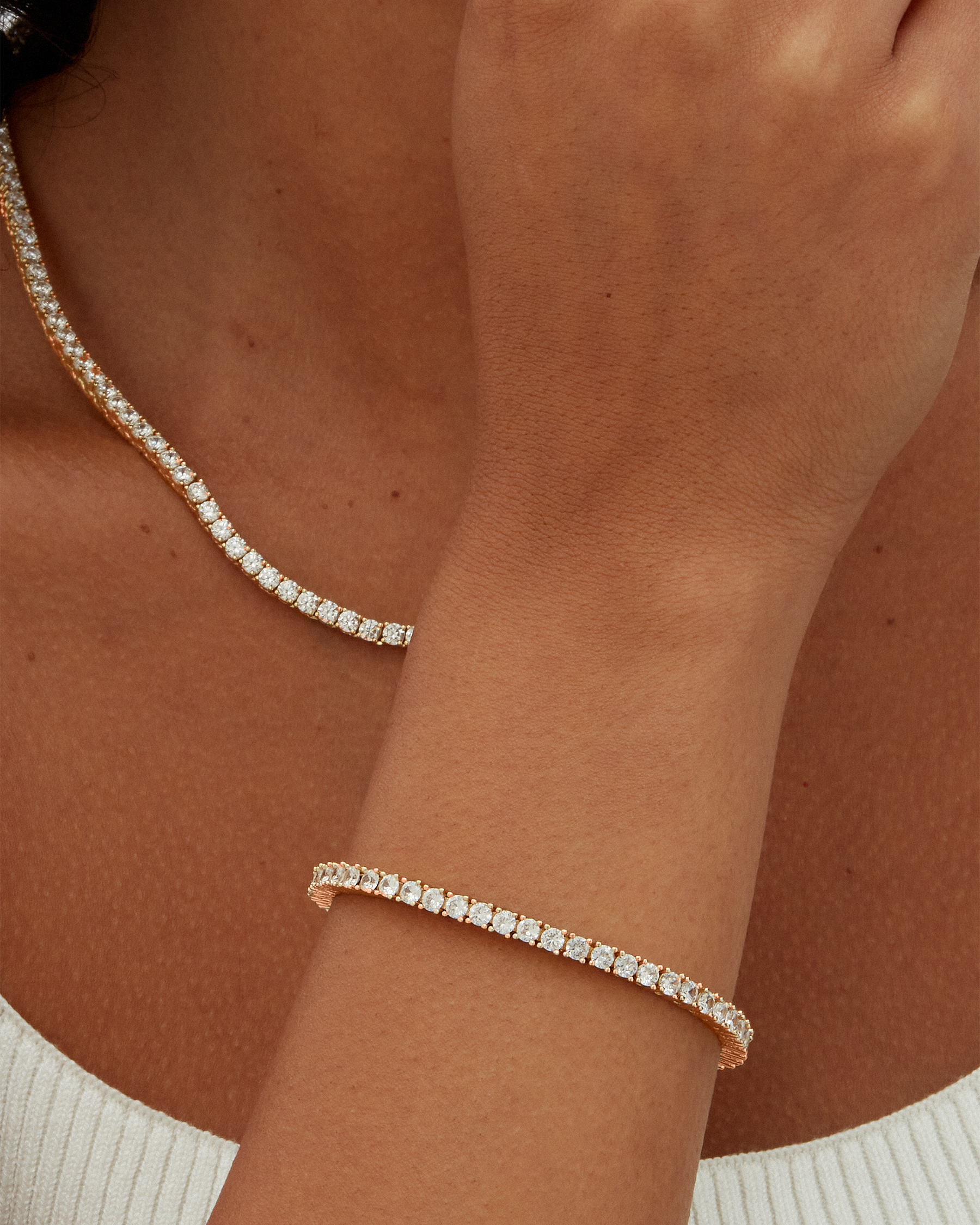 Classic 3mm Round Cut Cubic Zirconia Tennis Bracelet