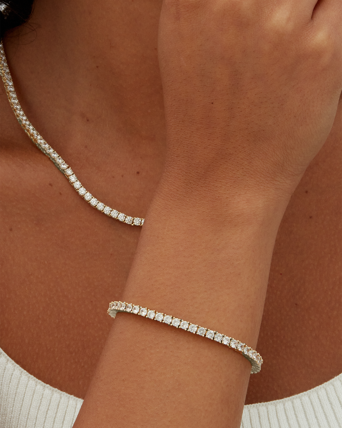 Classic 3mm Round Cut Cubic Zirconia Tennis Bracelet