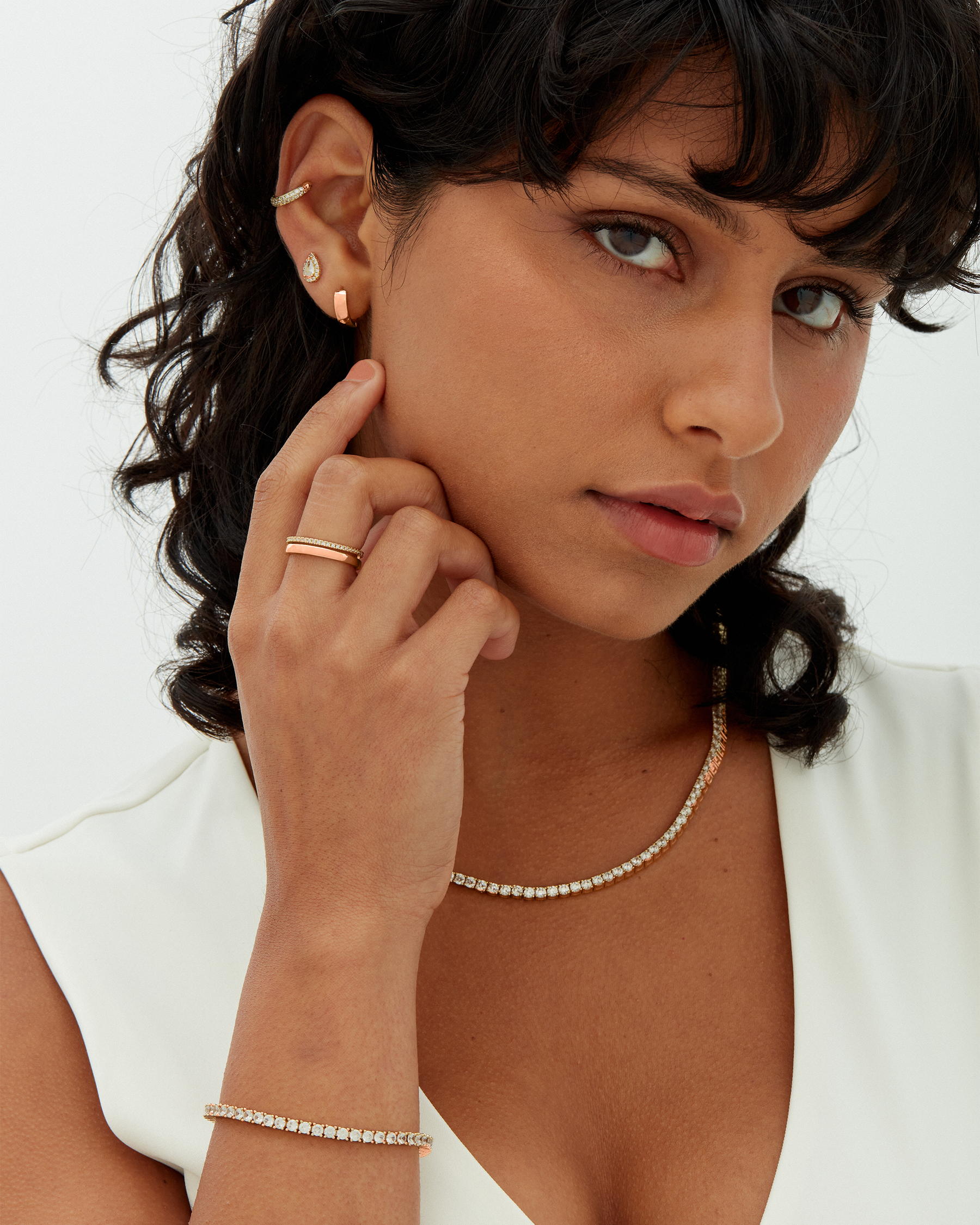 Classic 3mm Round Cut Cubic Zirconia Tennis Bracelet