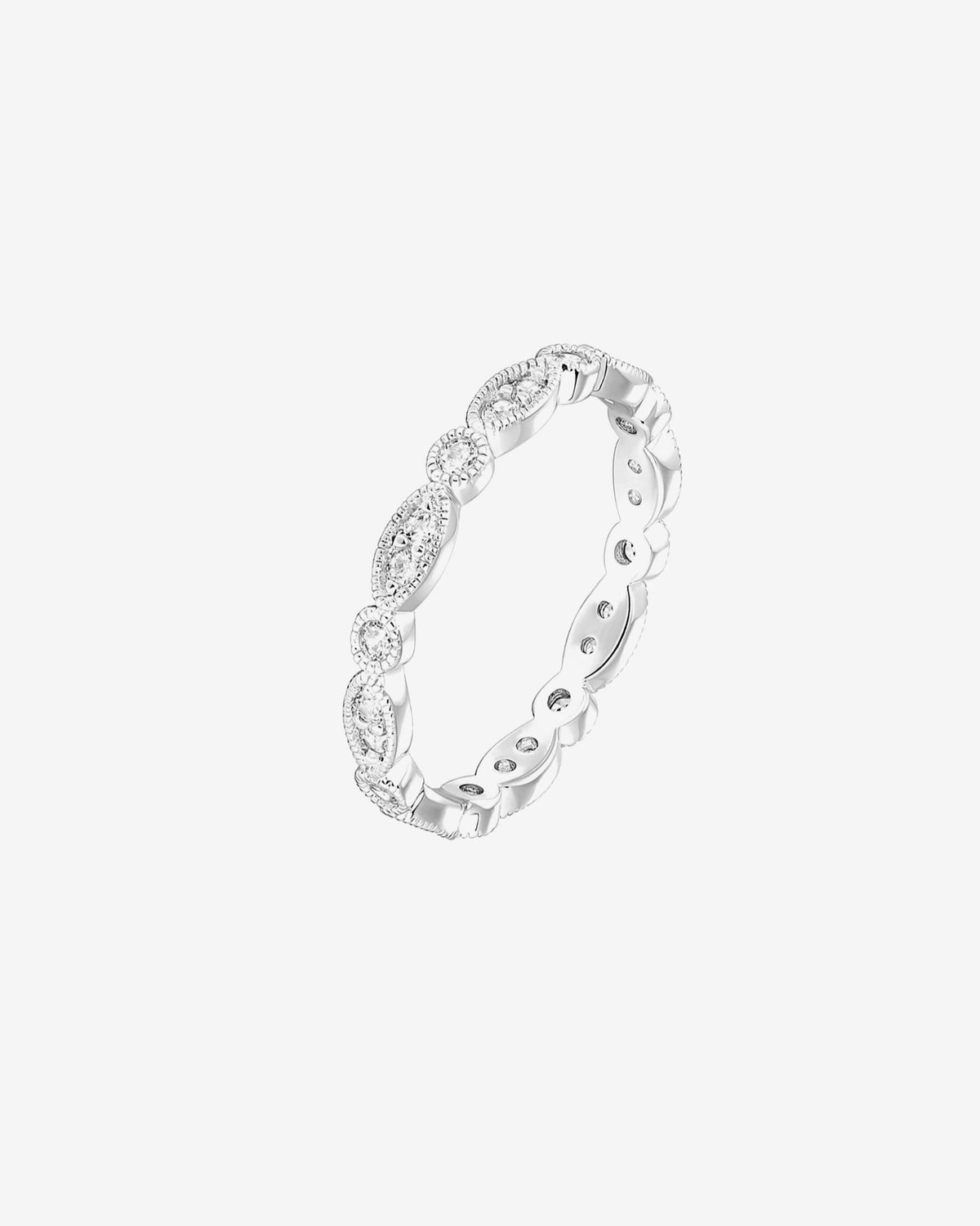 Round Milgrain Eternity Band
