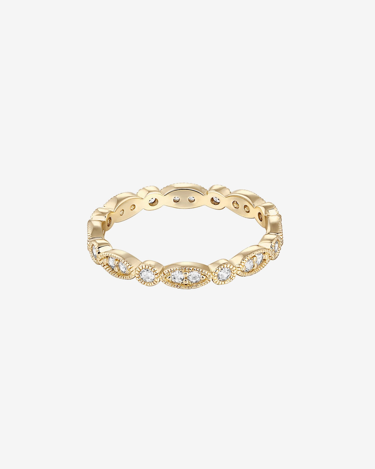 Round Milgrain Eternity Band