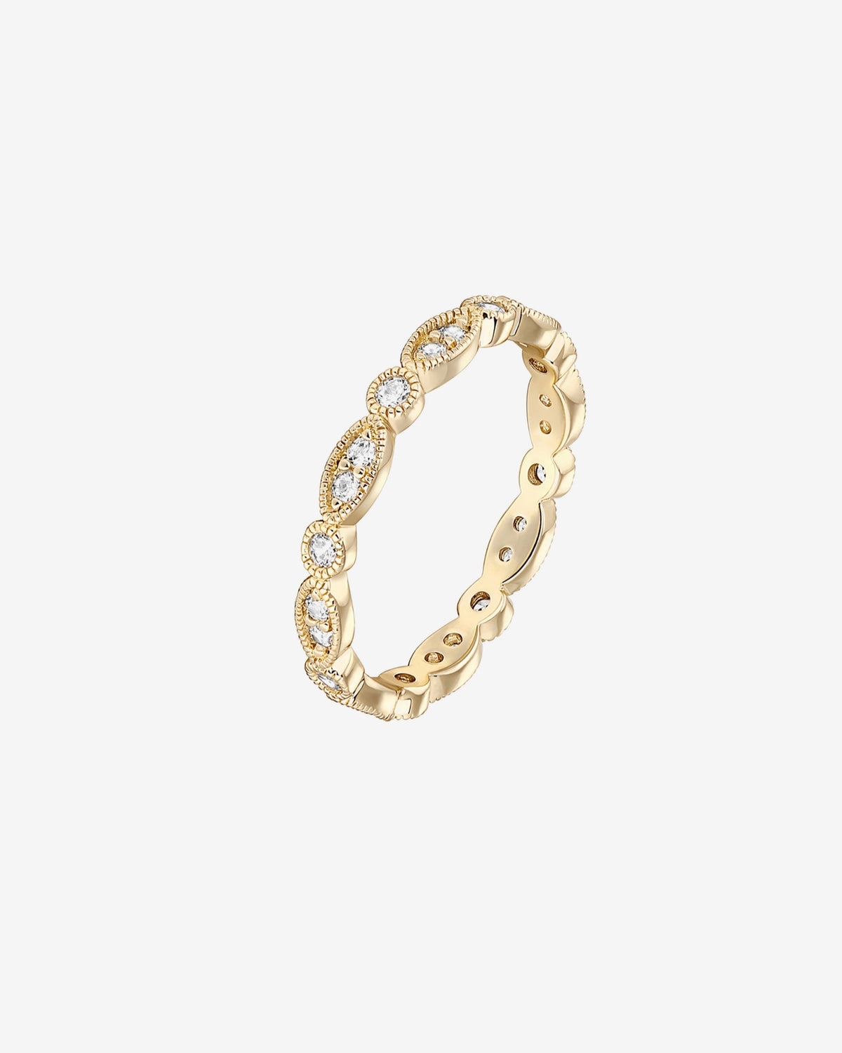Round Milgrain Eternity Band