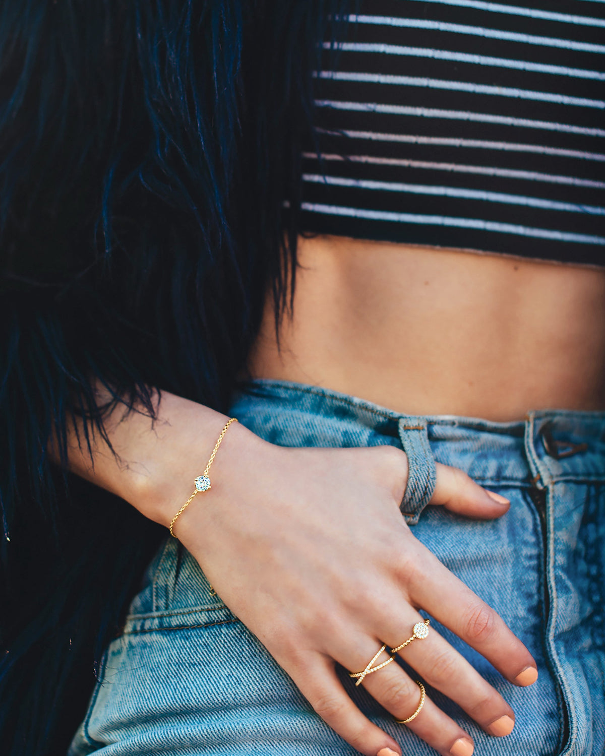 Vermeil Solitaire Bracelet