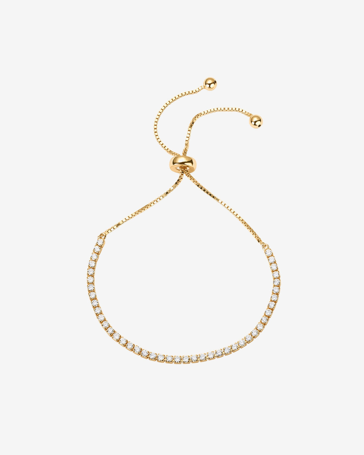 Vermeil Adjustable Tennis Bracelet