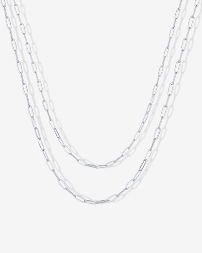 Layered Paperclip Necklace