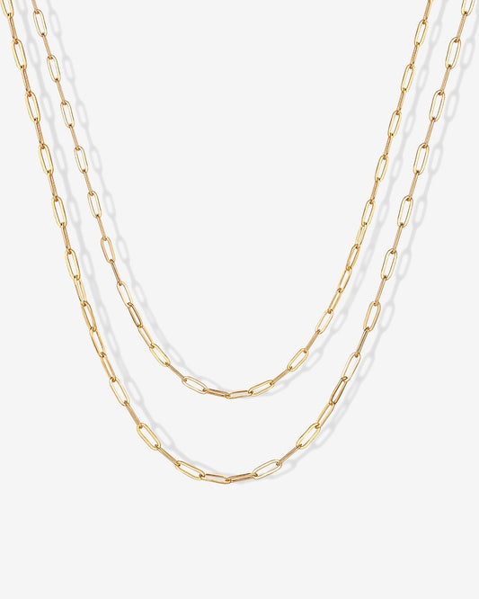 Layered Paperclip Necklace