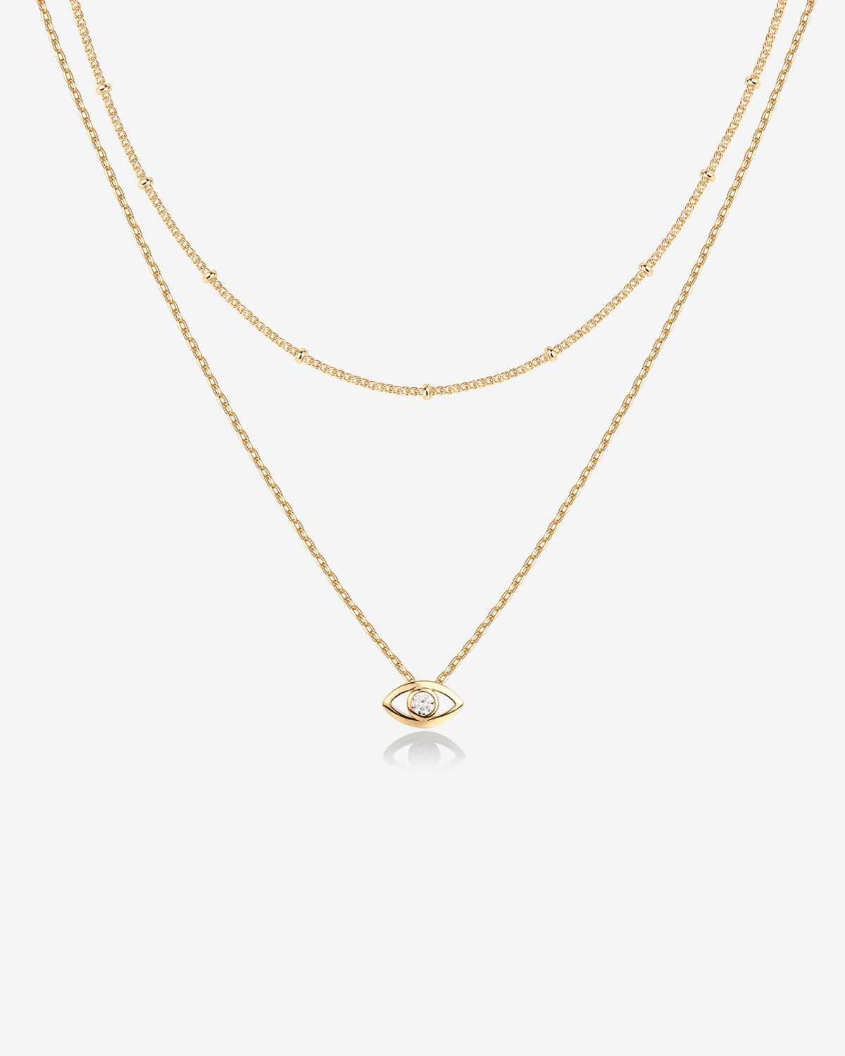 Layered Evil Eye Necklace
