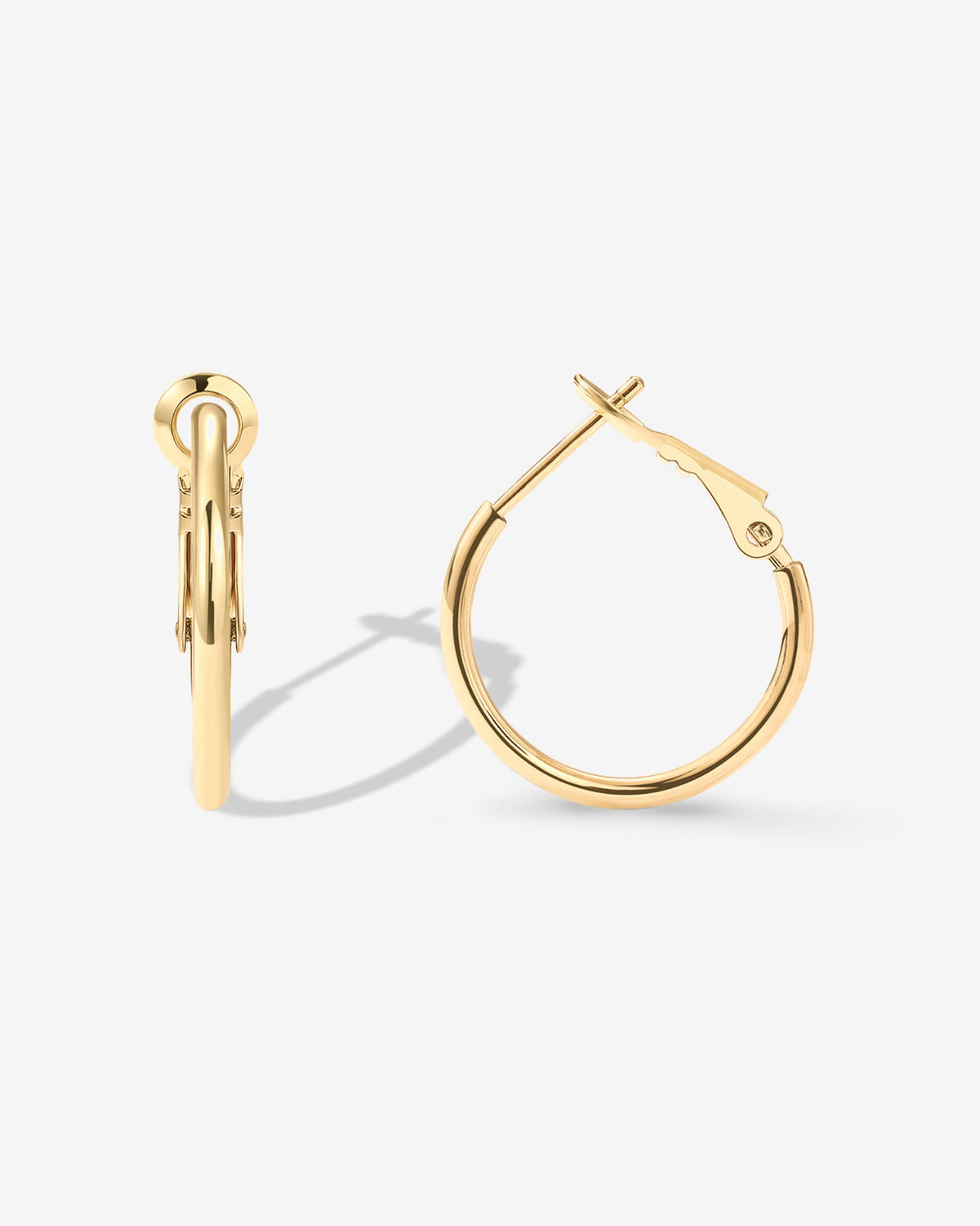 Clasp Back Thin Hoops