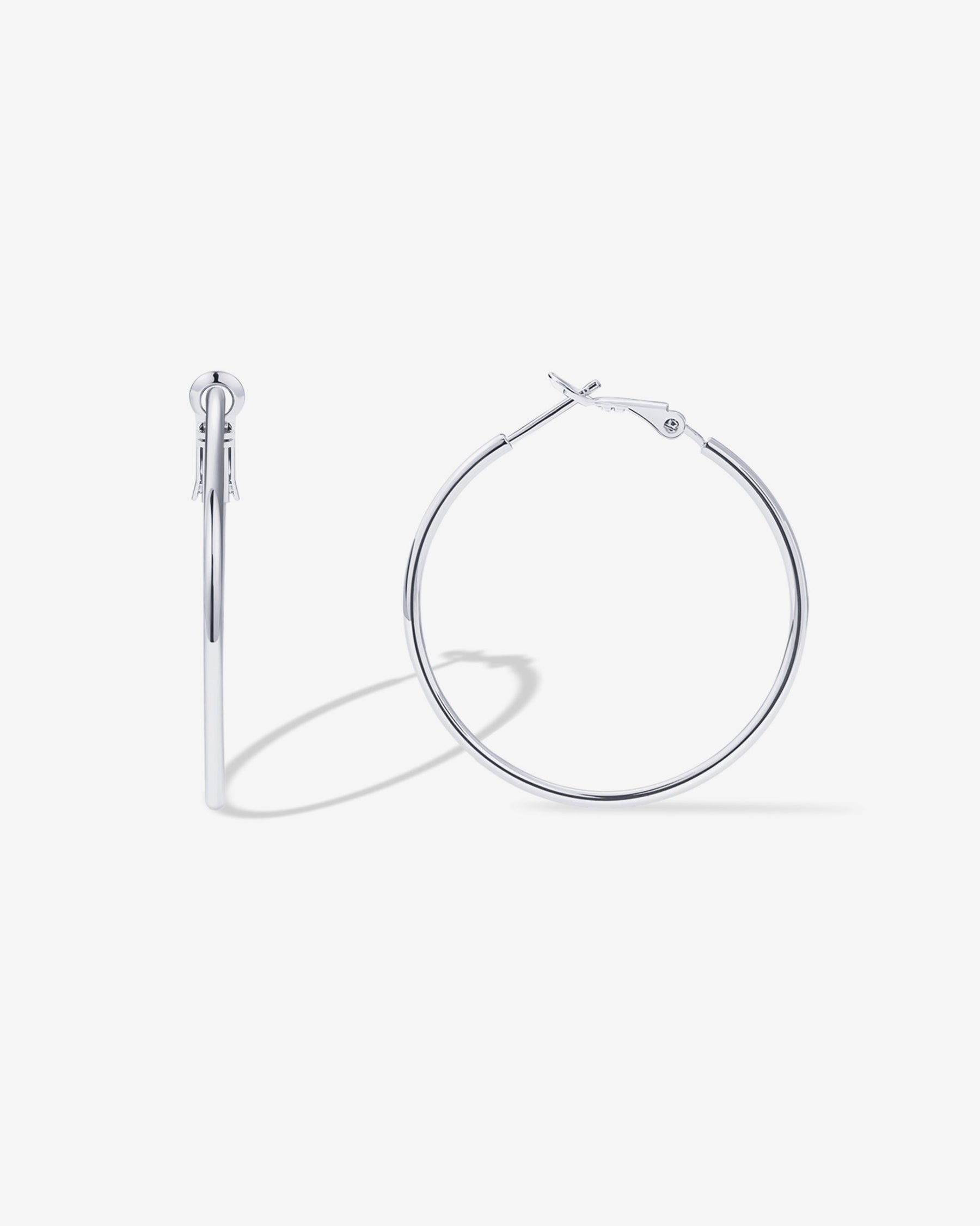 Clasp Back Thin Hoops