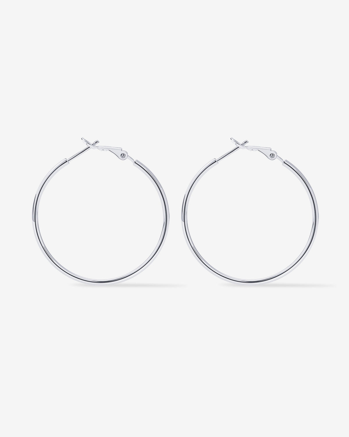 Clasp Back Thin Hoops