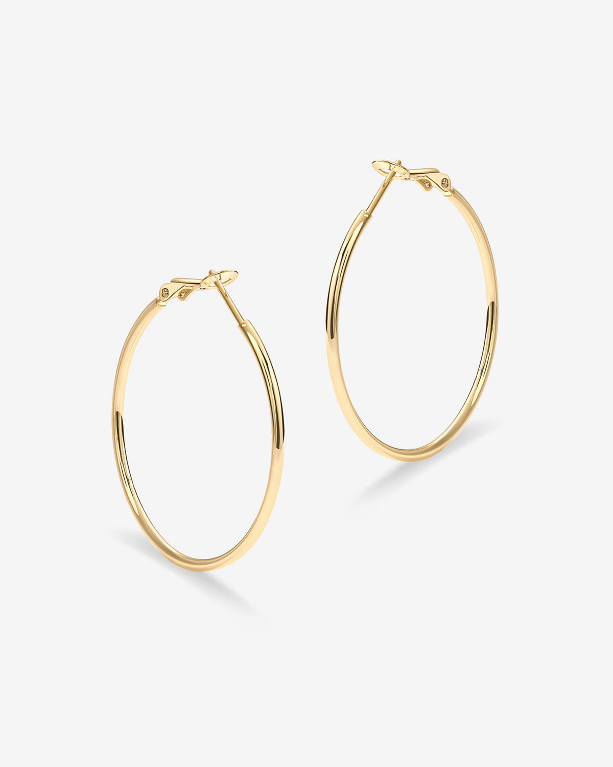 Clasp Back Thin Hoops