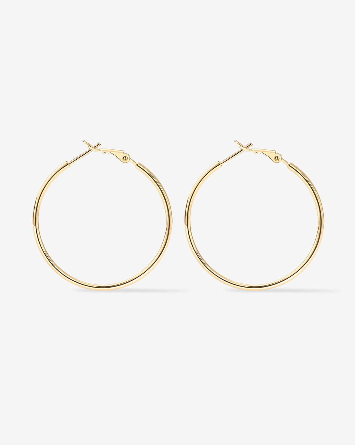 Clasp Back Thin Hoops