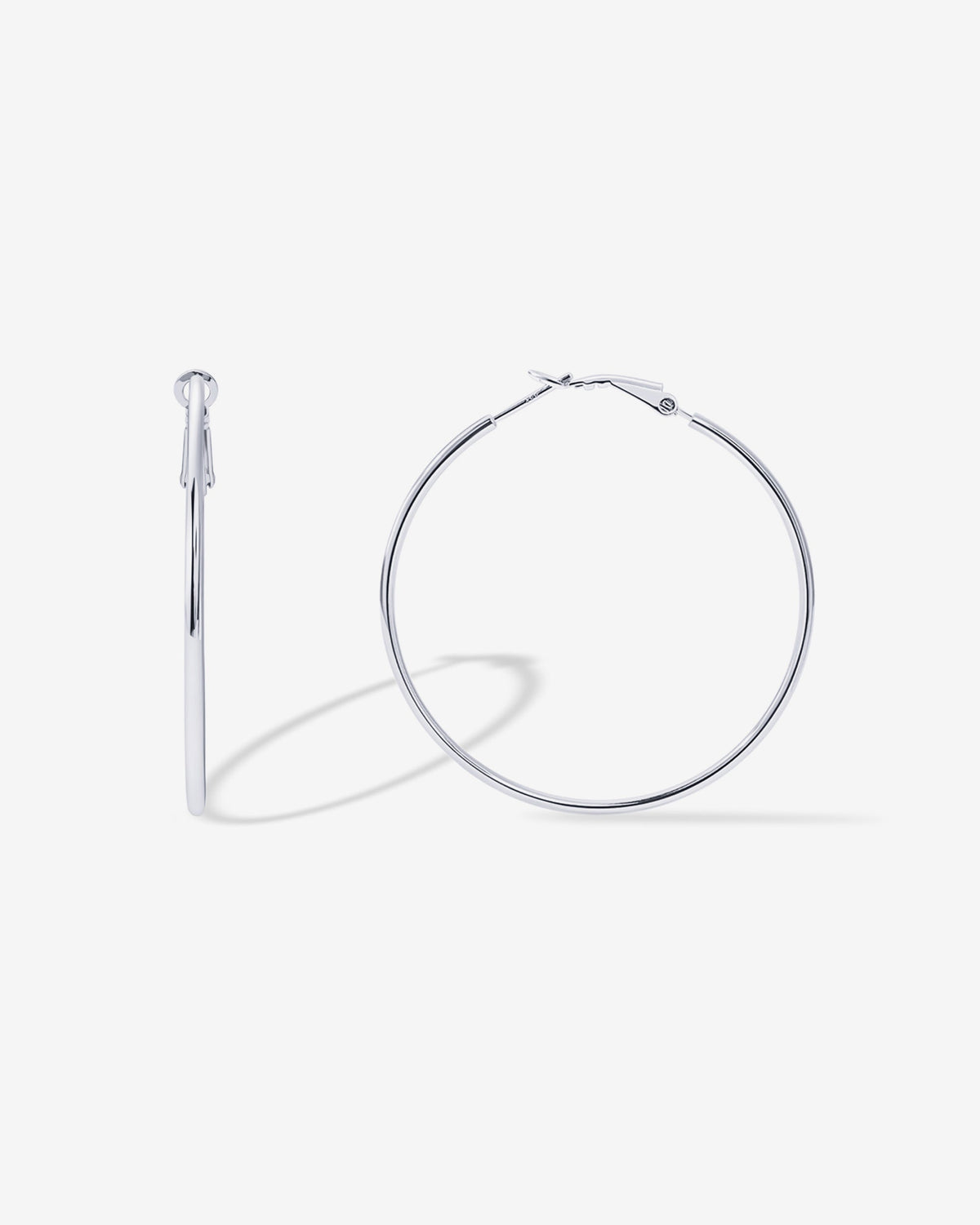 Clasp Back Thin Hoops