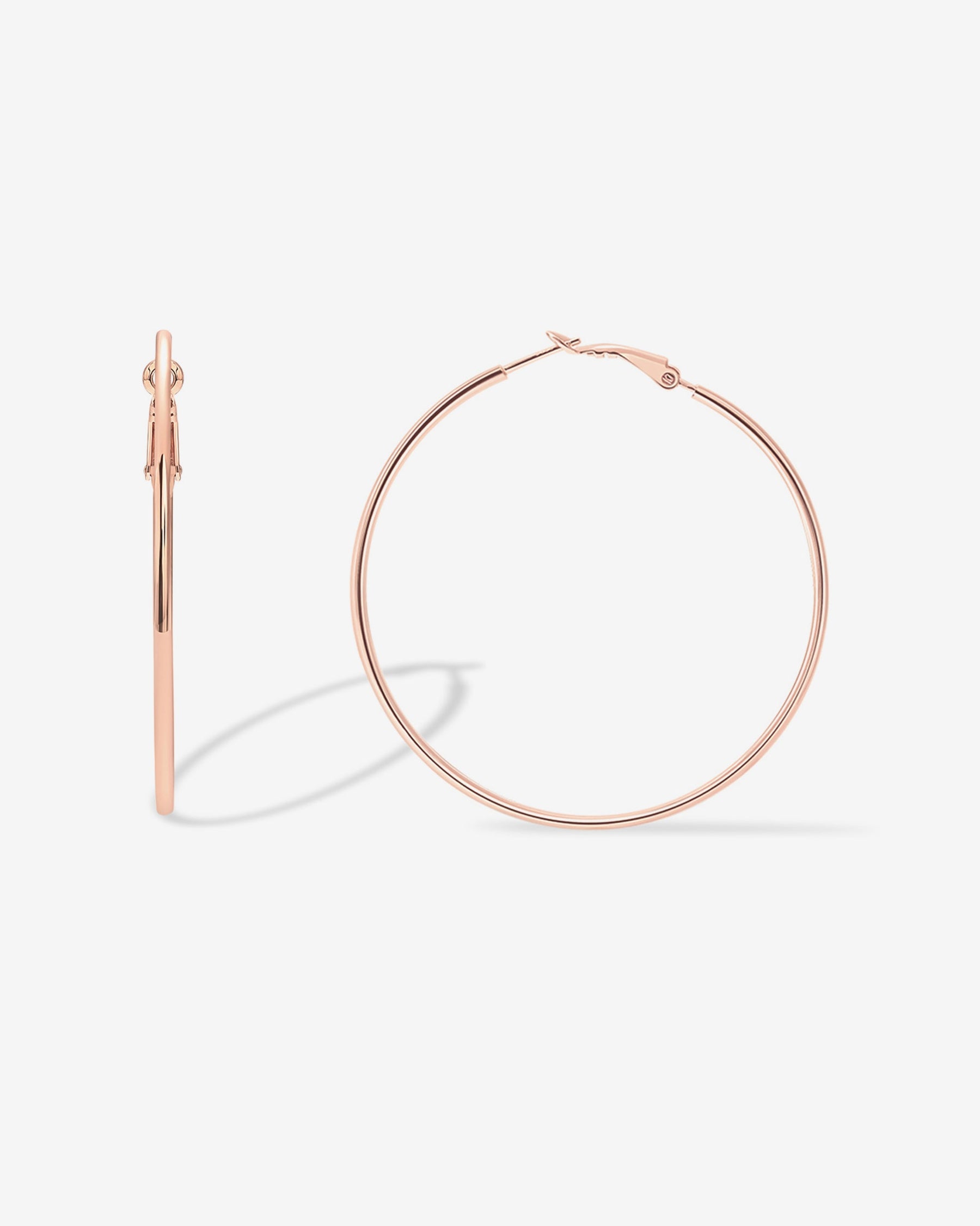 Clasp Back Thin Hoops