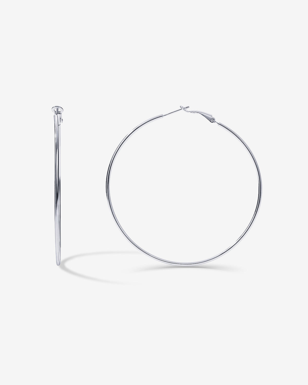 Clasp Back Thin Hoops