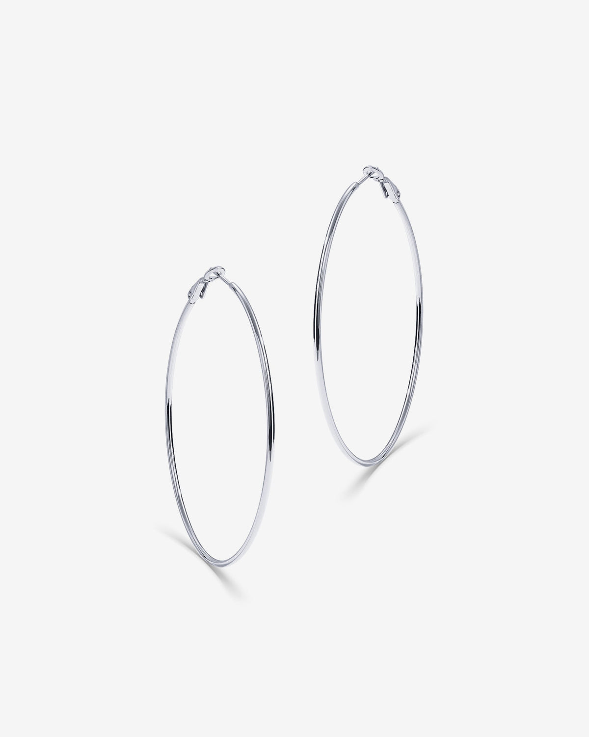 Clasp Back Thin Hoops