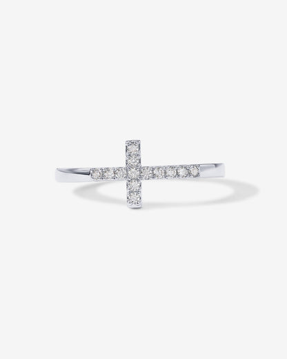 Cross Ring Cubic Zirconia