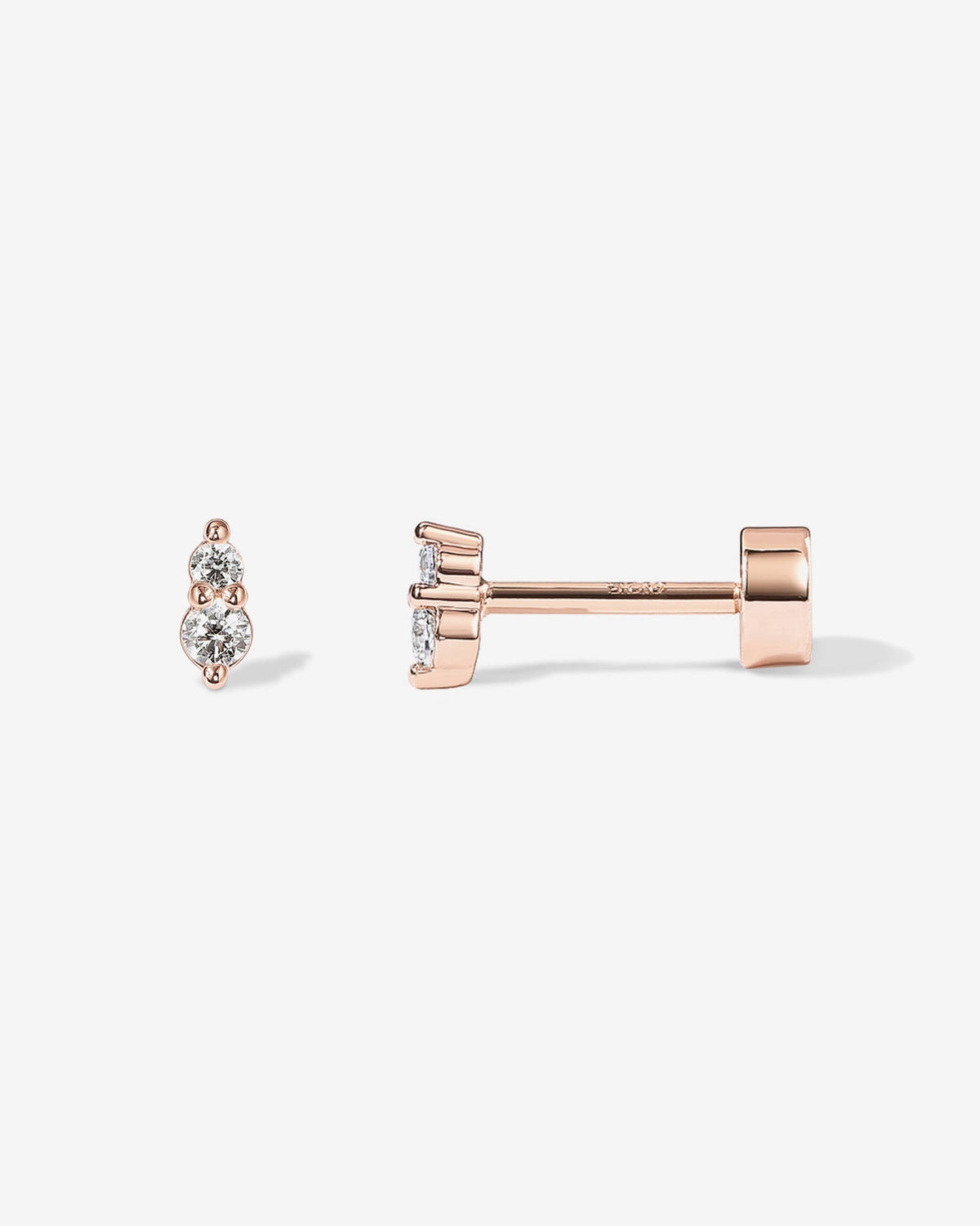 Small Crystal Screw Back Stud