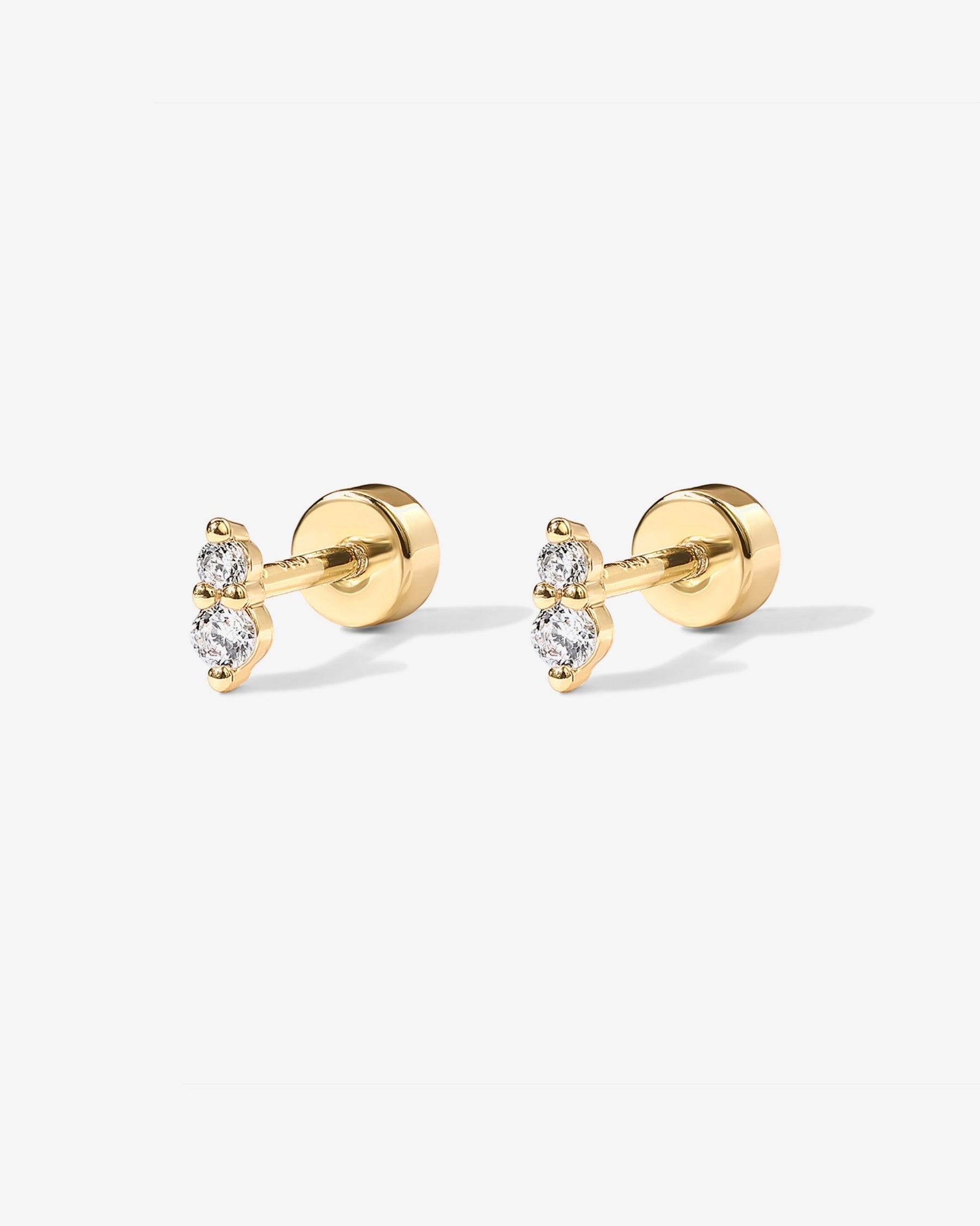 Small Crystal Screw Back Stud