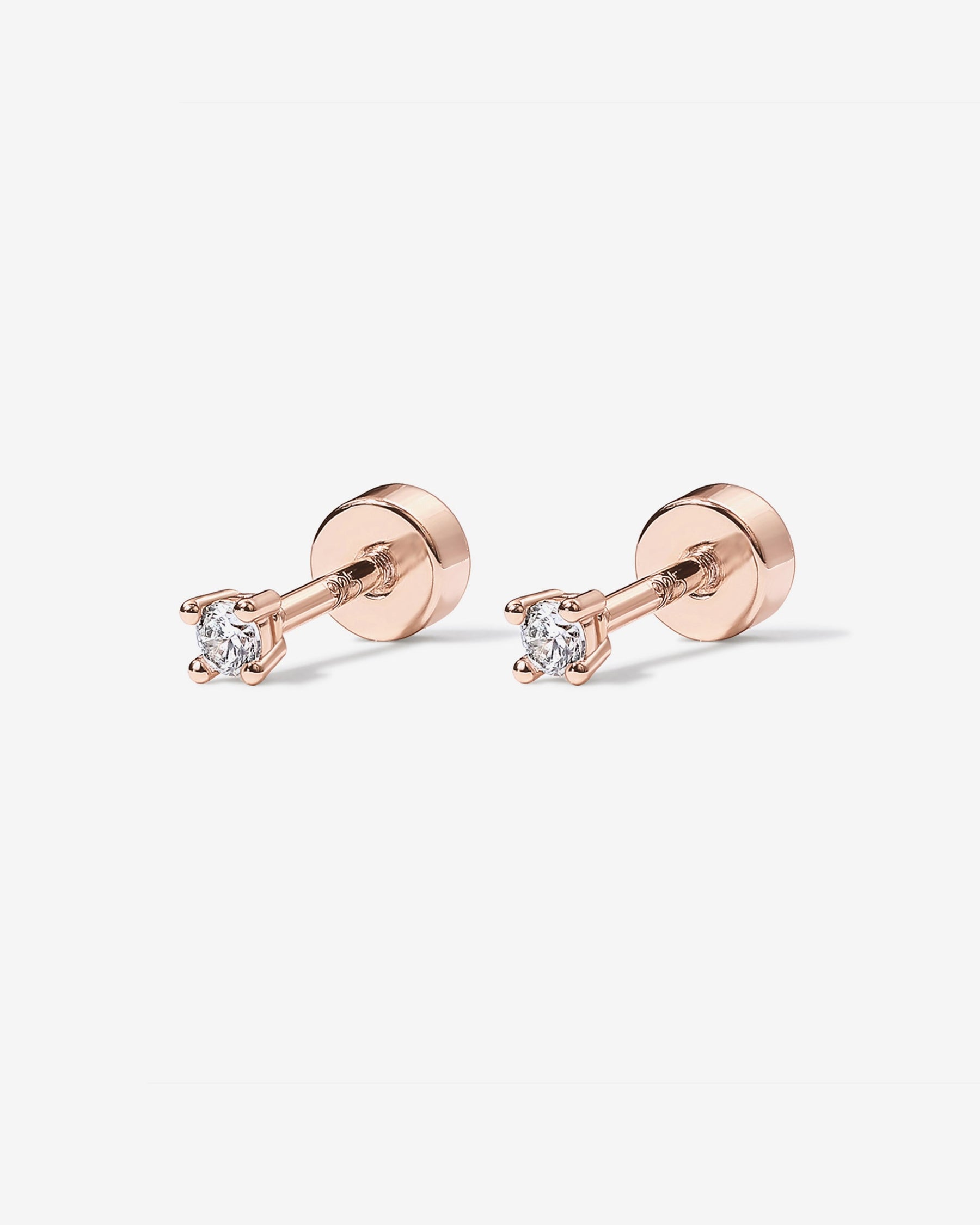 Cubic Zirconia Flat Back Studs