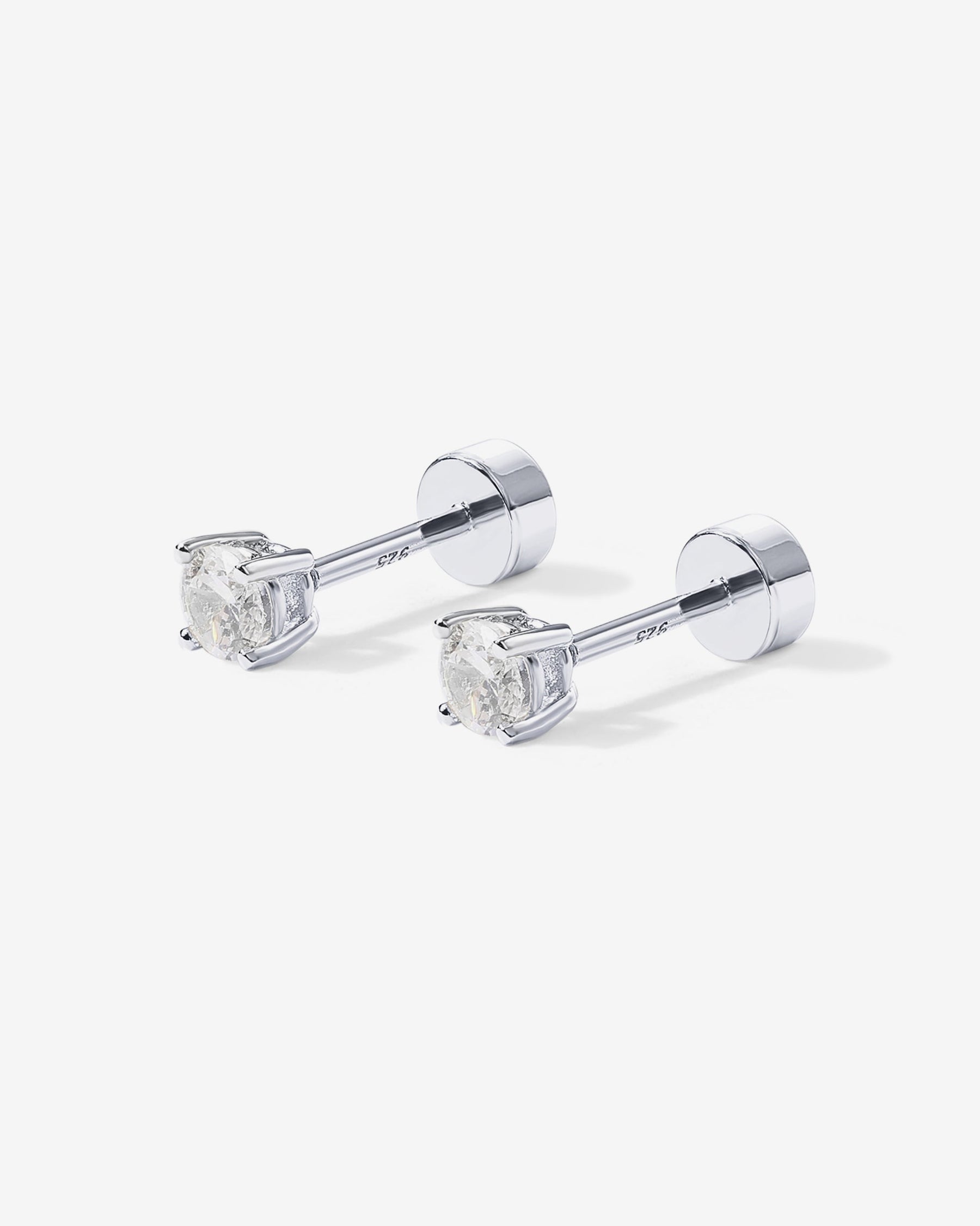 Cubic Zirconia Flat Back Studs