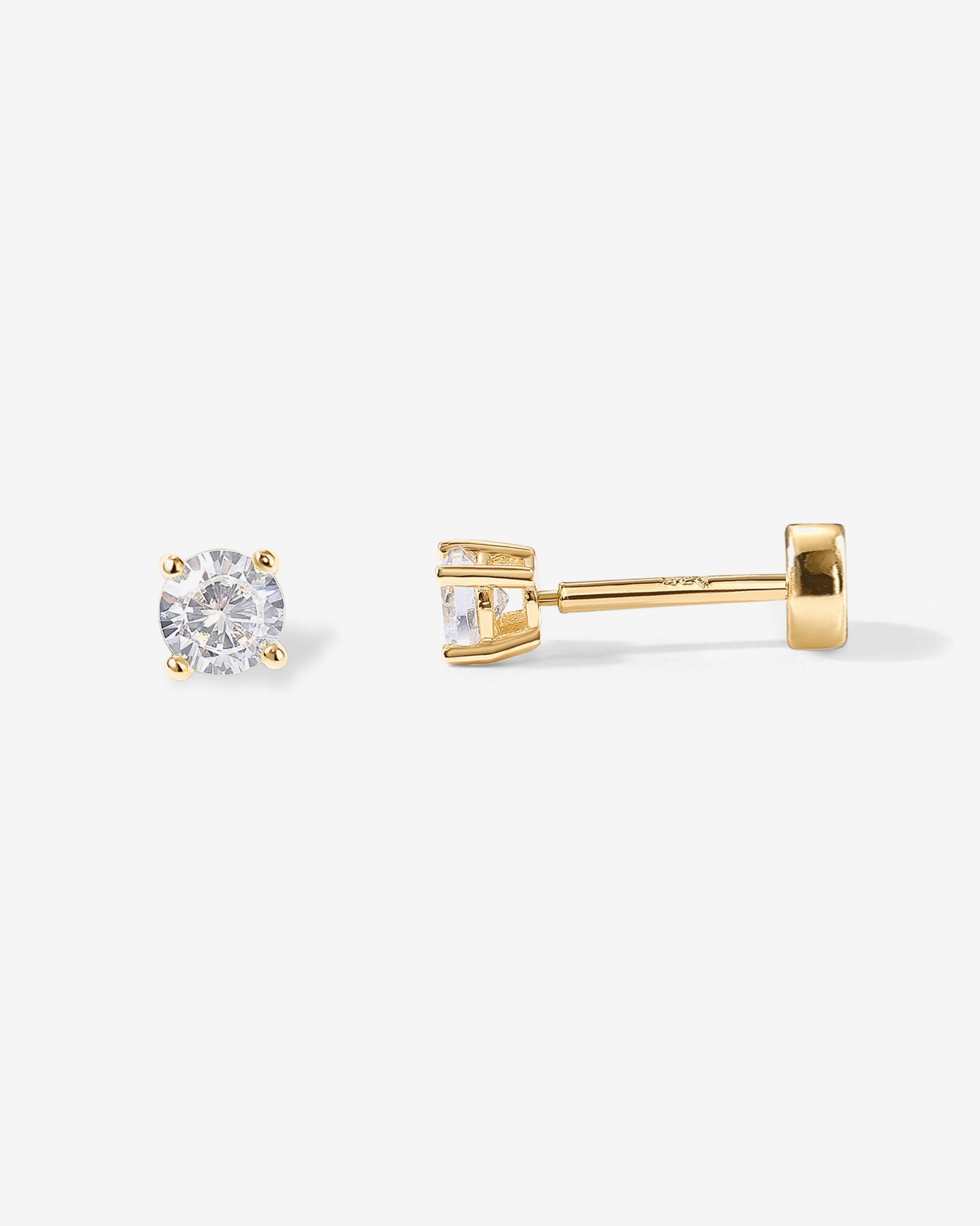 Cubic Zirconia Flat Back Studs