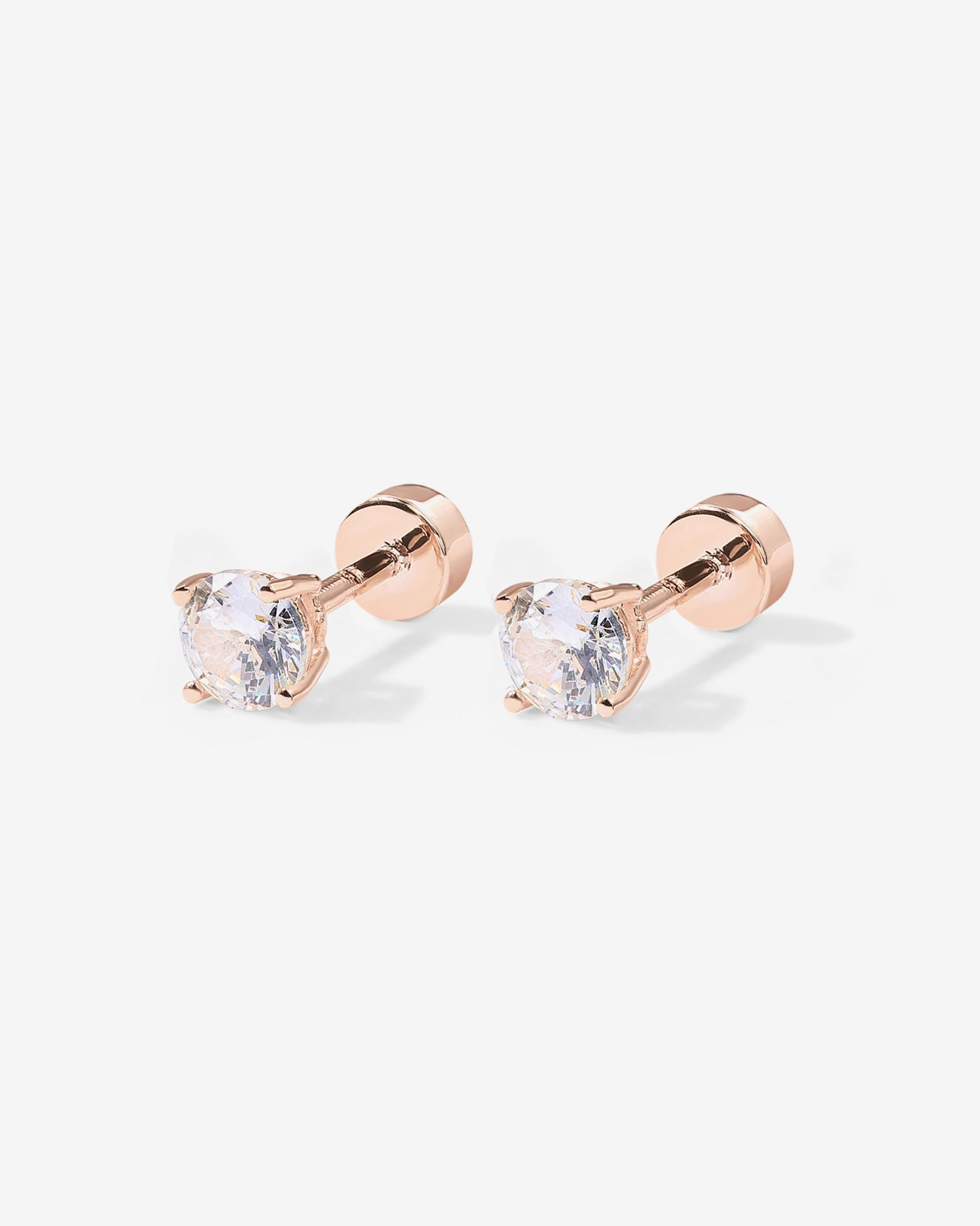 Cubic Zirconia Flat Back Studs