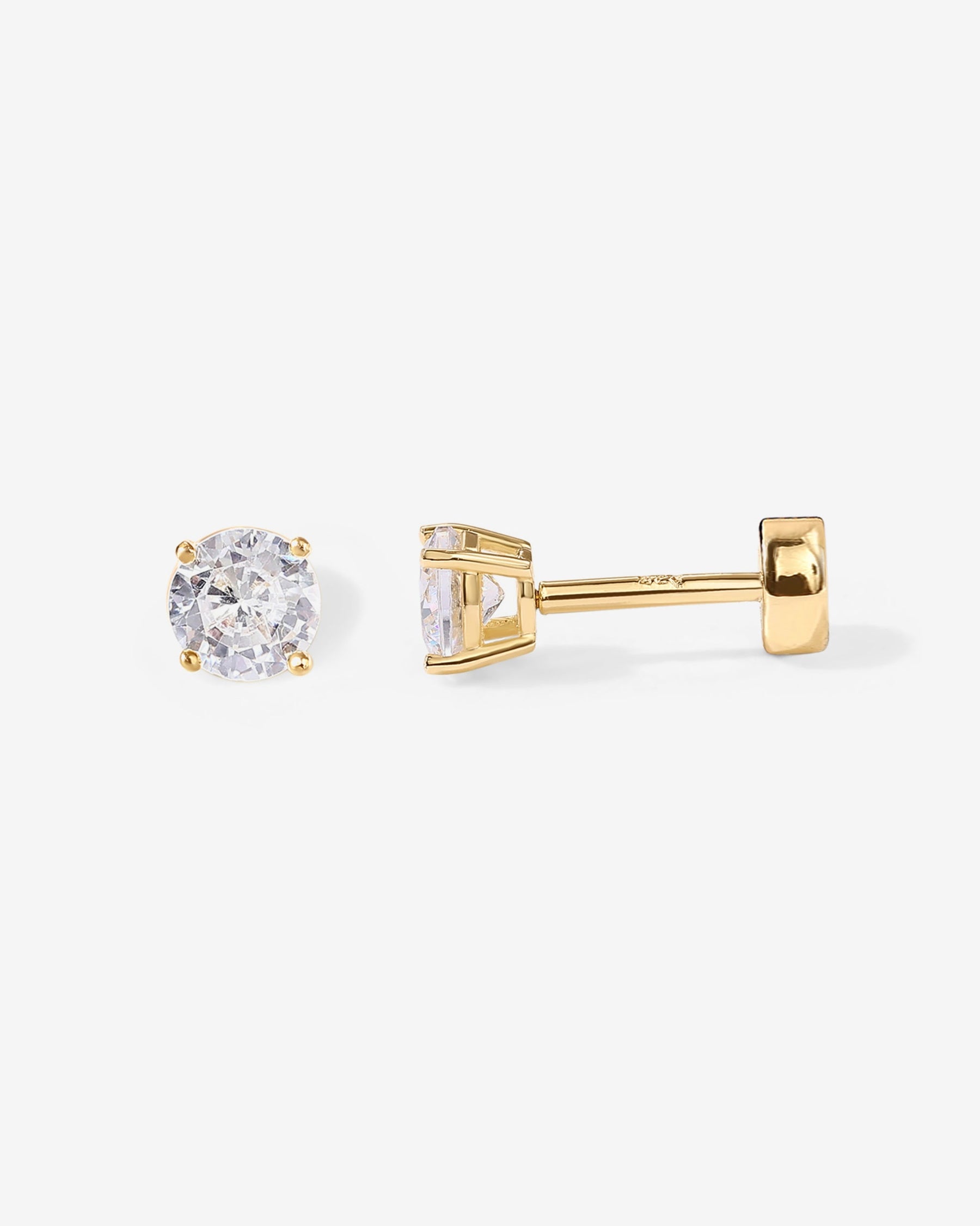 Cubic Zirconia Flat Back Studs