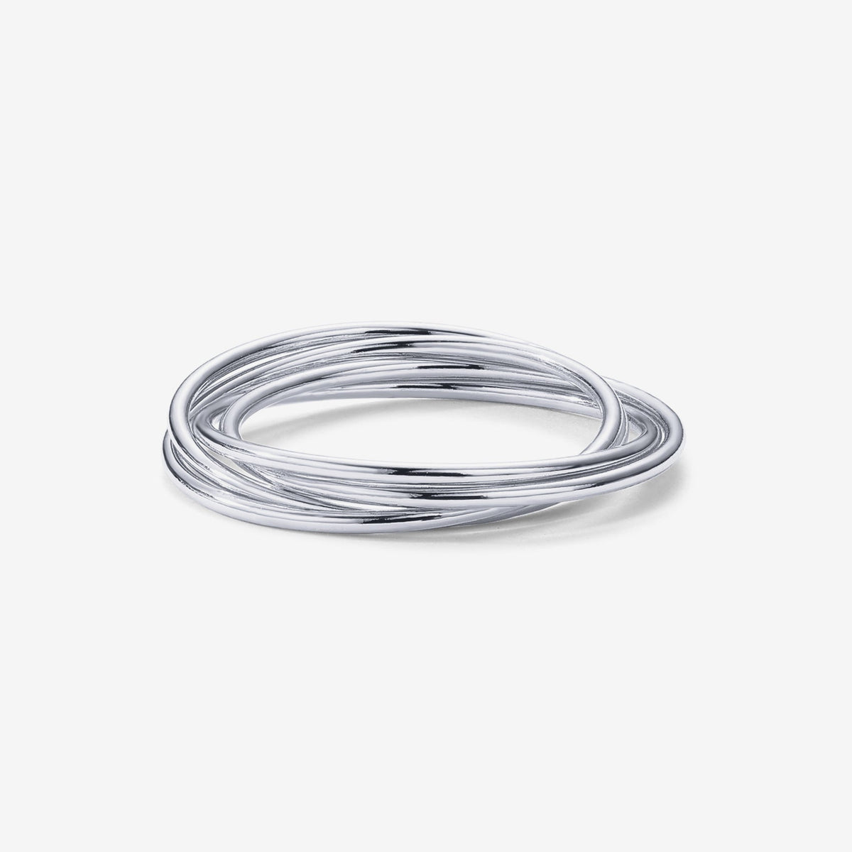 Four Ways Interlocked Anxiety Ring