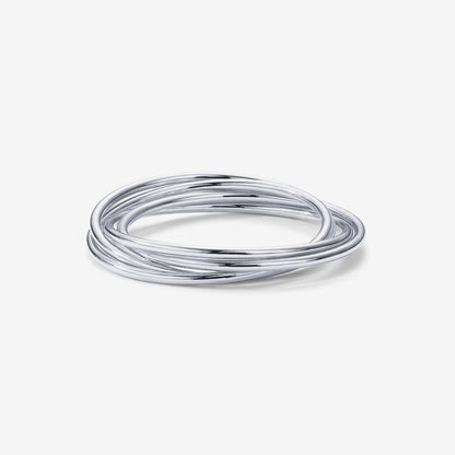 Four Ways Interlocked Anxiety Ring