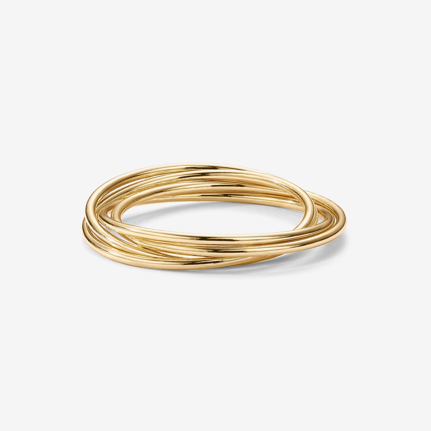 Four Ways Interlocked Anxiety Ring