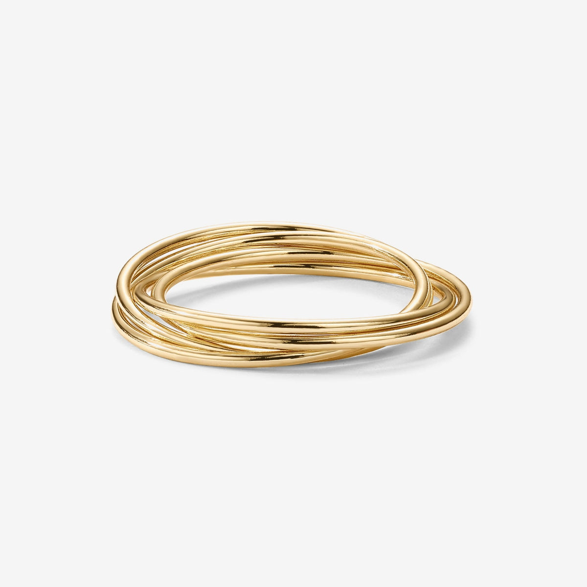 Four Ways Interlocked Anxiety Ring