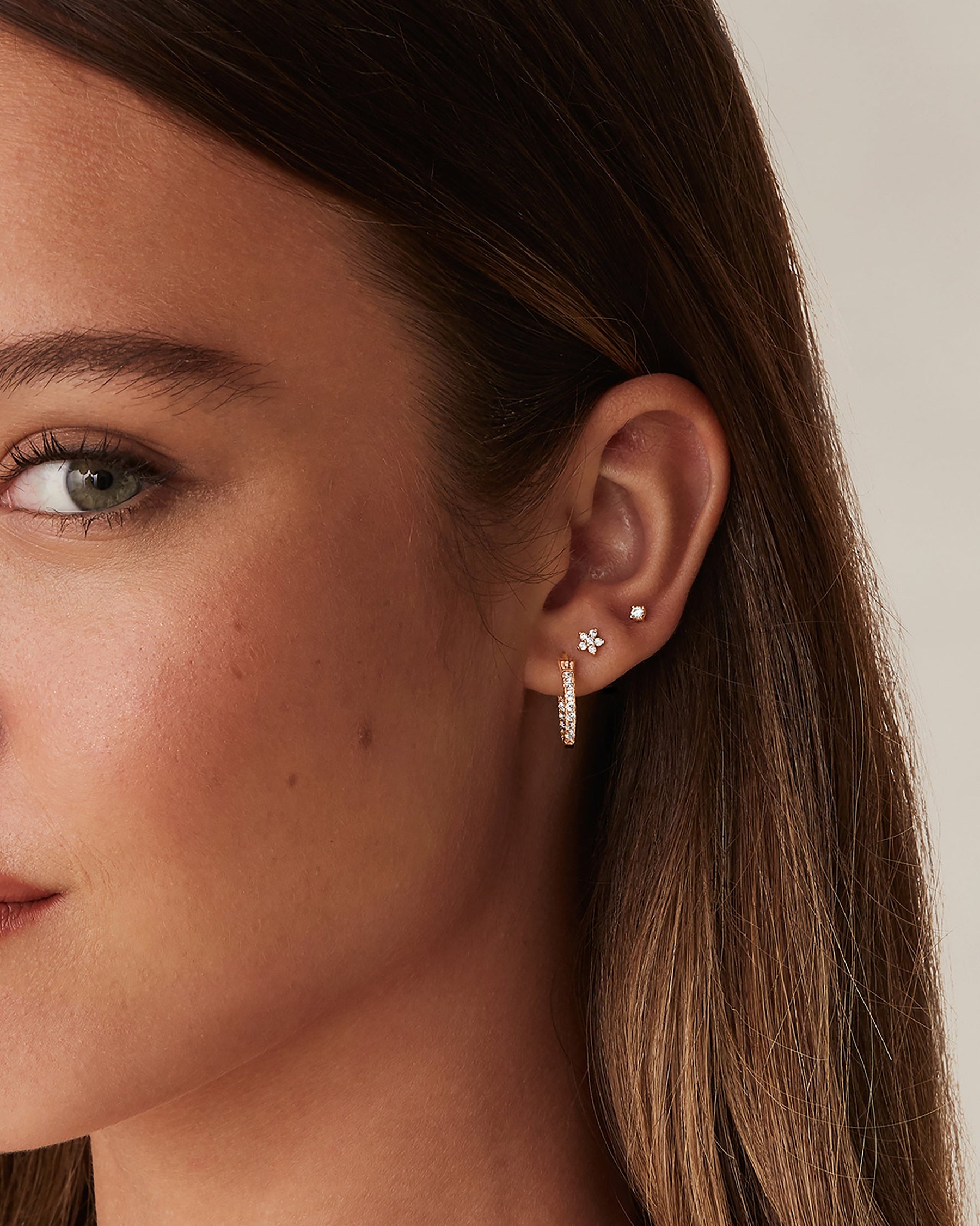 Cubic Zirconia Flat Back Studs