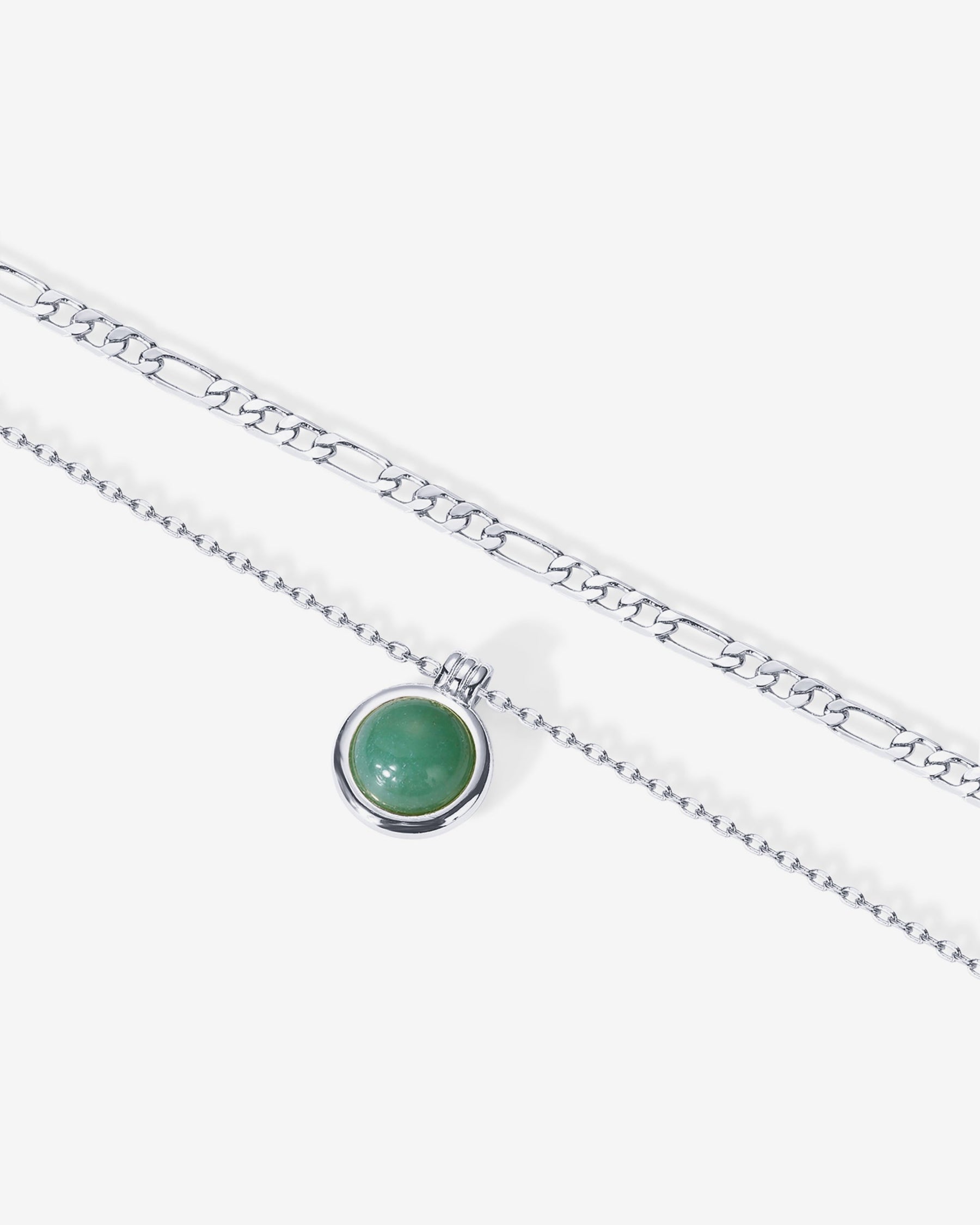 Carnelian & Aventurine Gemstone Layered Necklace