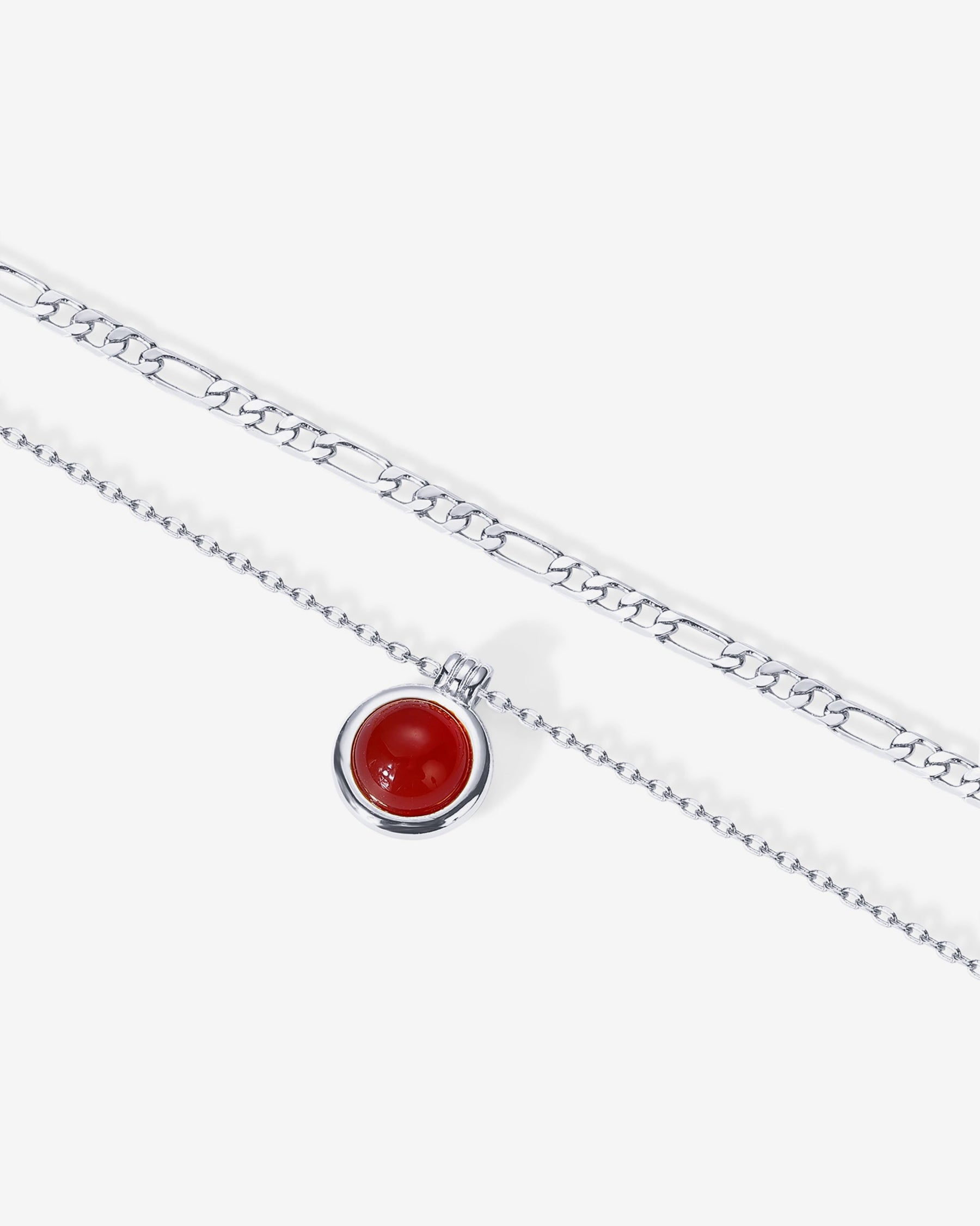 Carnelian & Aventurine Gemstone Layered Necklace