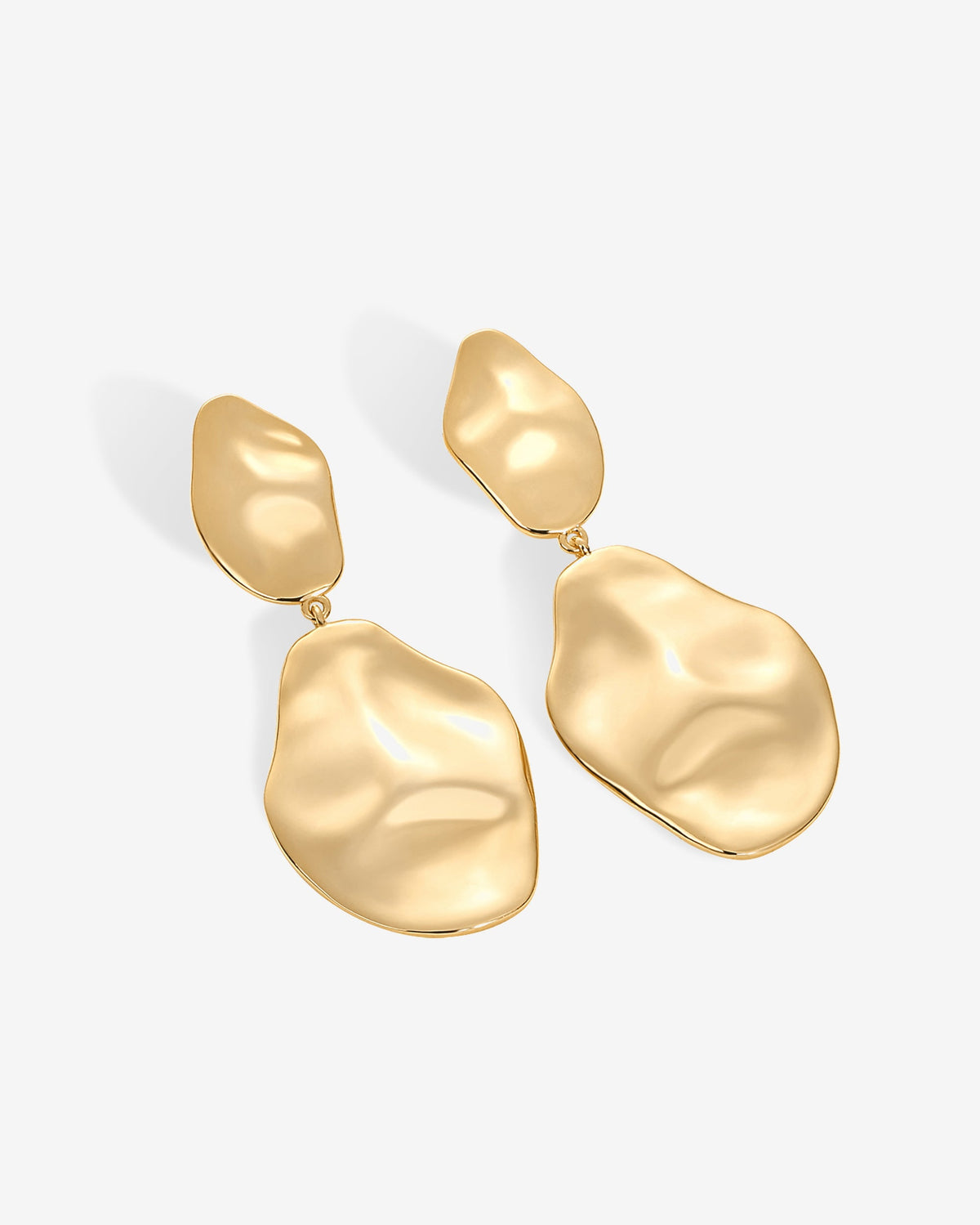 Hammered Teardrop Drop Dangle
