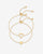 Heart Duo Charm Solitaire Bracelet