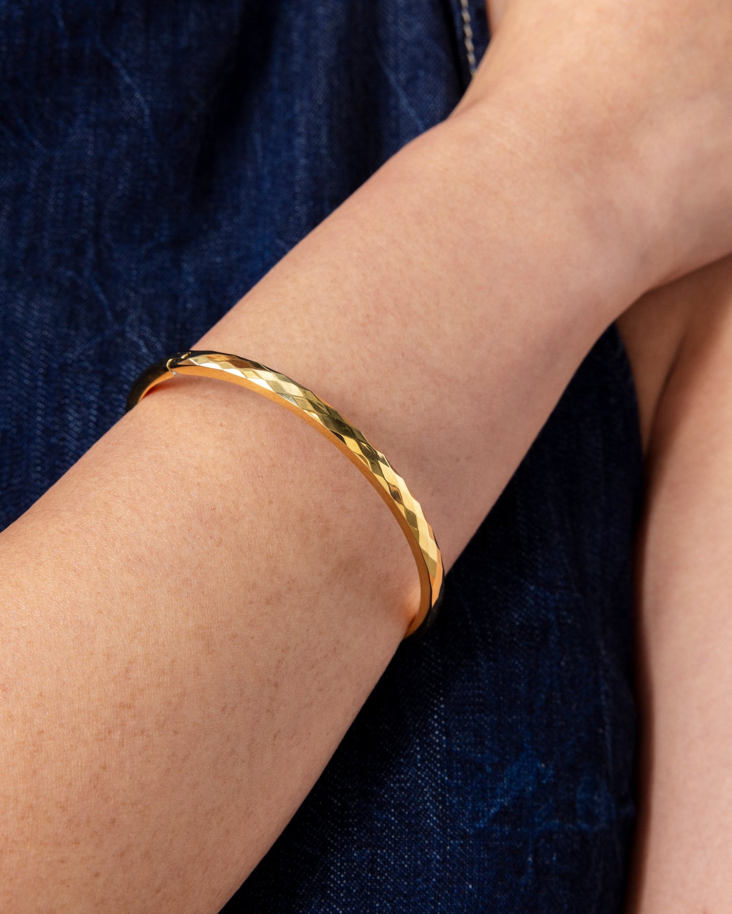 Faceted Bangle Bracelet
