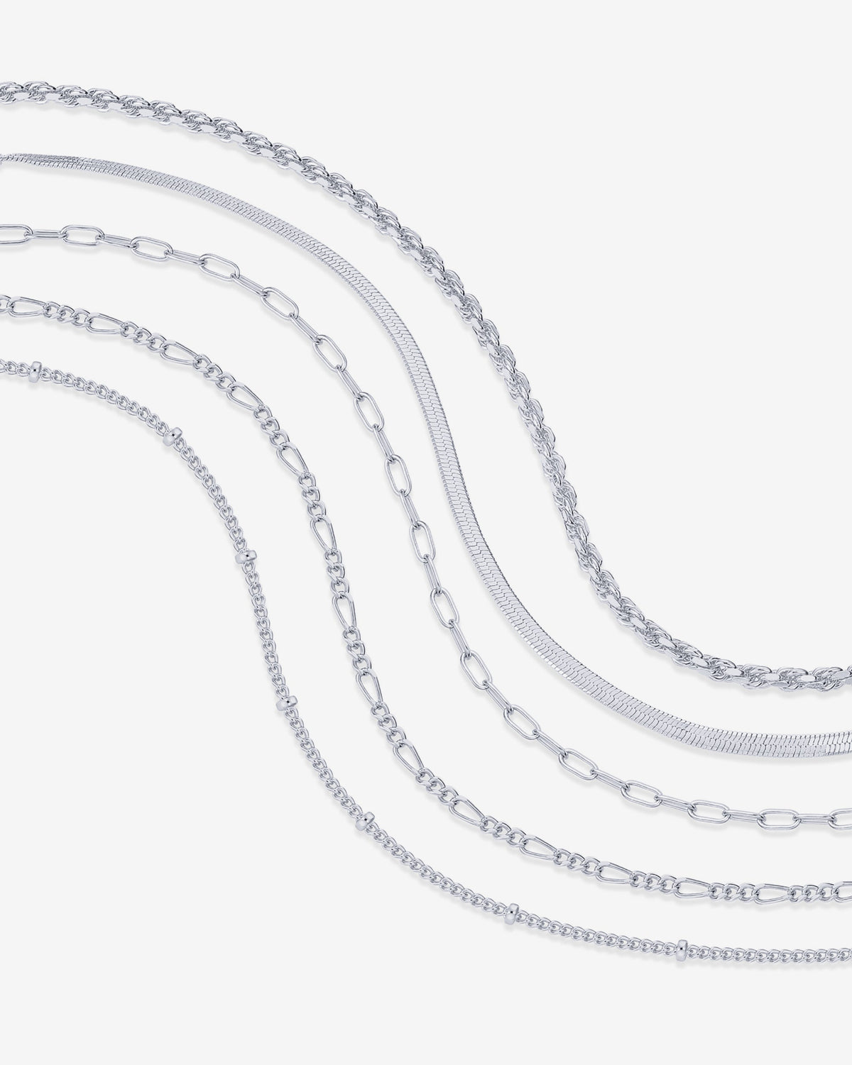 Wear Everywhere Chain Bracelet 5-Pack