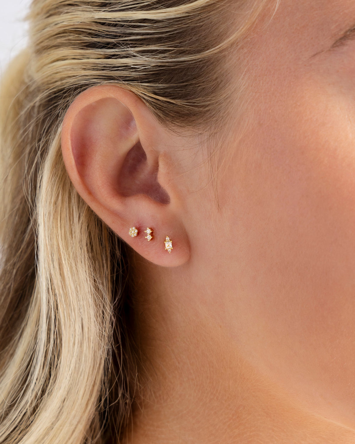 Multi-Shape Flat Back 3 Pack Studs