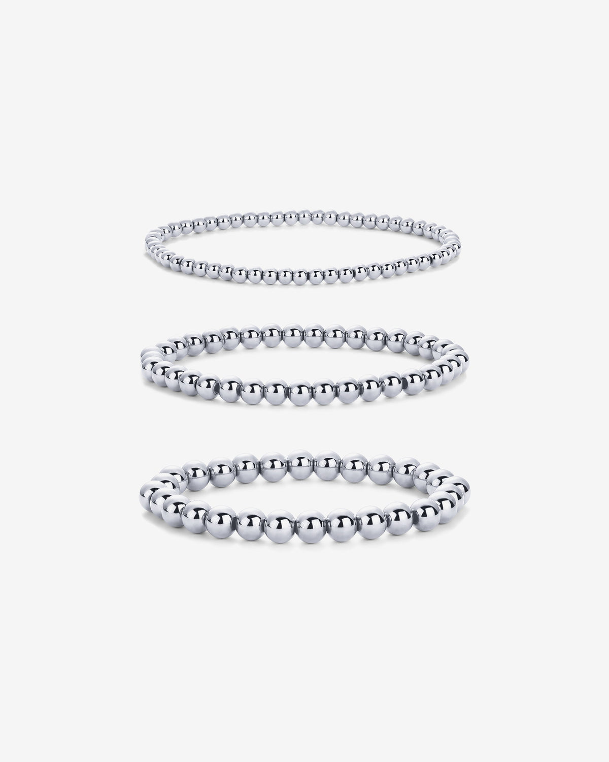Beaded Stretch Bracelet Trio