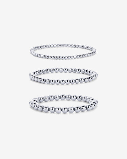 Beaded Stretch Bracelet Trio