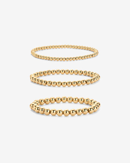 Beaded Stretch Bracelet Trio