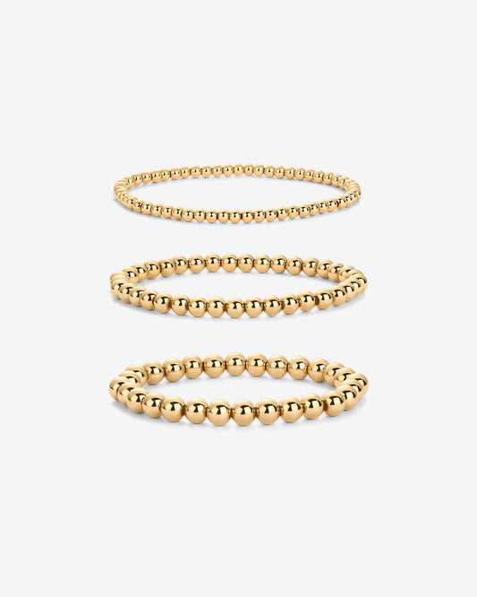Beaded Stretch Bracelet Trio