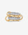 Interlocked Mixed-Metal Shine Statement Ring