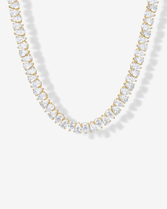 Pear Tennis Necklace