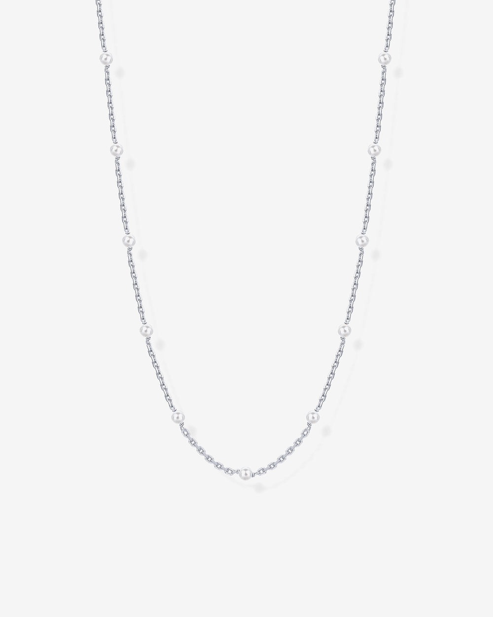 Pearl Station Chain Necklace