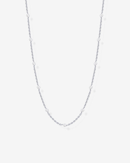 Pearl Station Chain Necklace